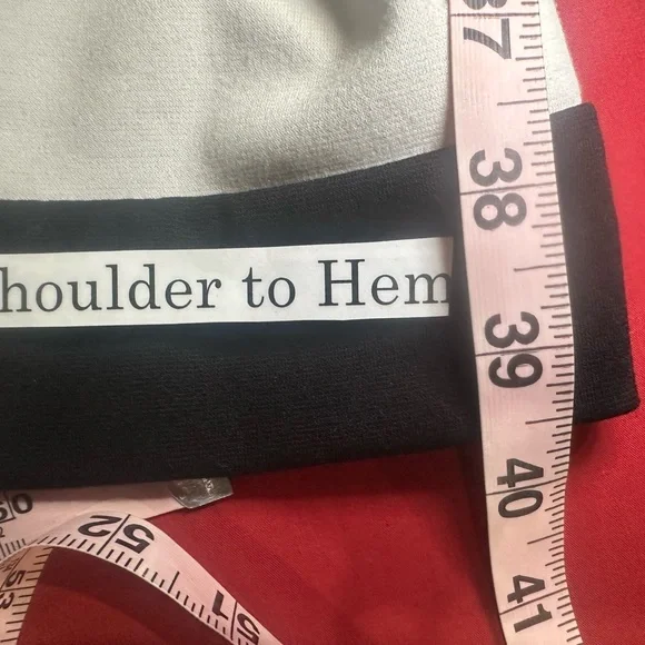 LIKE NEW SIZE 2 Calvin Klein Black and White Striped Mini Dress - Picture 8 of 9